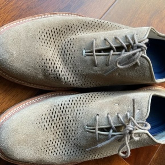 Cole Haan Grand OS Size 9 Dress Shoes Suede Beige main image 5